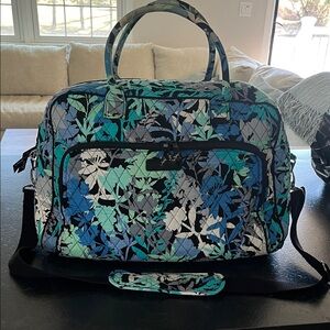 Vera Bradley Quilted camofloral weekender bag